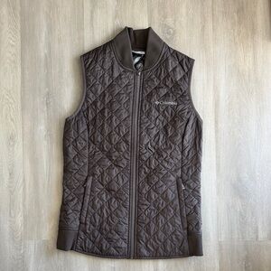 Columbia Omniheat Quilted Vest in Brown-Gray, Size S